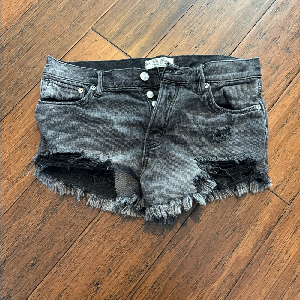 Free people denim shorts
